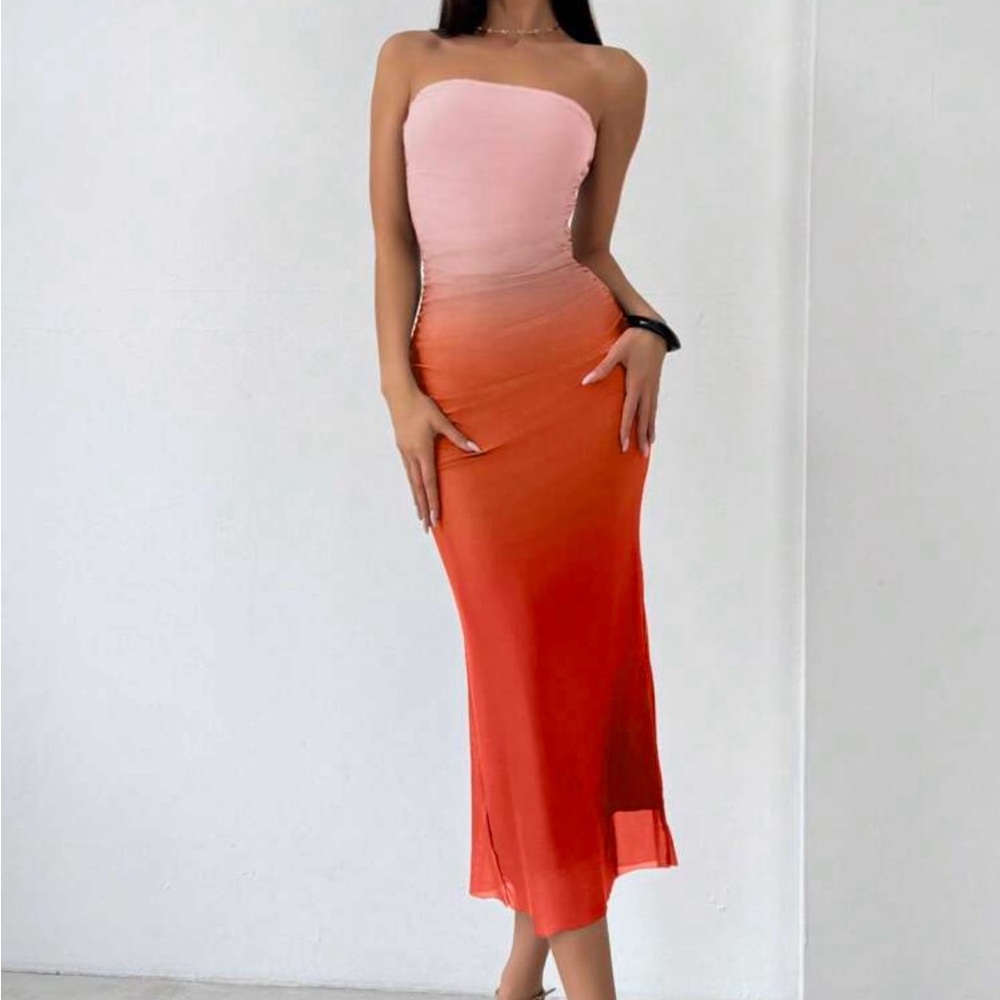 Orange Ombre Dress